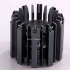 黒い/鋼鉄灰色脱熱器アルミニウム プロフィールのよい熱伝導性