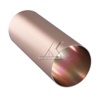 6063 T5円形の放出のアルミニウム管はマットの金の側面図を描く