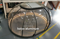 ホームステイのための3.5X5mの長円のGlampingの測地線ドームの家のアルミニウム プロフィール