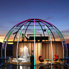 イグルーの測地線ドームのテントのあたりの透明な庭のガラス家の大きいアルミニウム プロフィール